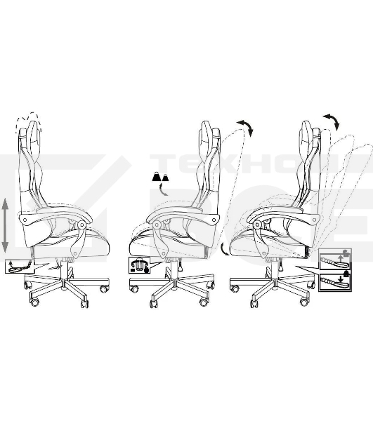 Кресло A4Tech Bloody GC-560 черный, ткань, 150 кг, подголовник, регулируемые подлокотники, механизм качания