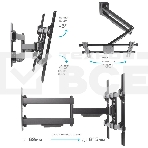 Кронштейн для телевизора Arm Media PARAMOUNT-40 черный 26