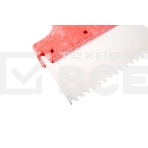 Шпатель зубчатый Hammer Flex  238-028 нерж. сталь 150 мм, 4*4 мм, фото3