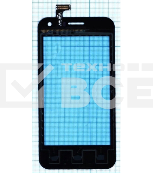Сенсорное стекло (тачскрин) для Airis TM475, черное