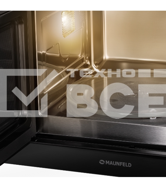 Микроволновая печь встраиваемая Maunfeld MBMO925SGB11 черный, 25 л, 1000 Вт, переключатели - сенсор