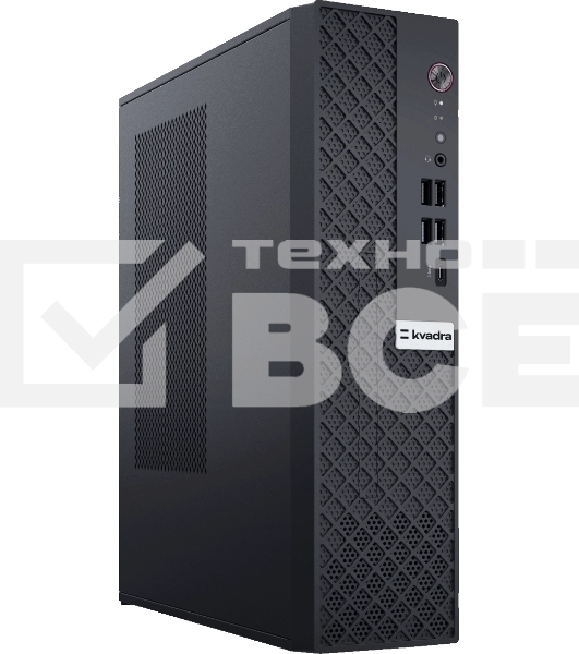 Компьютер KVADRA TAU SFF, Core i5-13400, 8GB DDR4 3200 (1x8GB), SSD 512Gb, Intel Internal Graphics,WiFi/BT, noDVD, no keyboard & no mouse, Black, noOS, 1Y Wty, МПТ