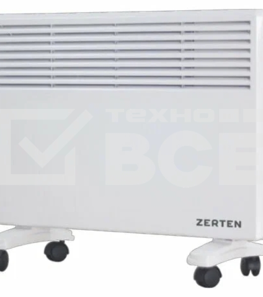 Конвектор Zerten ZL-20 белый, 2000 Вт, 25 м2, термостат