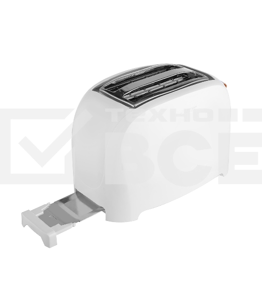 Тостер Centek CT-1420 (белый) 750 Вт, 7 уровней мощности, теплоизолированный корпус, функция отмены