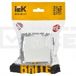 Розетка 1-местная IEK BRITE РСбш10-3-БрБ (BR-R16-16-K01) с заземлением, с защитными шторками и крышкой, 16А, IP20, белый, фото4