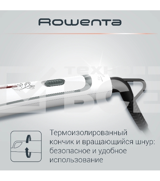Щипцы для завивки Rowenta CF3228F0, белые