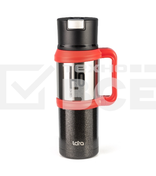 Термос LARA LR04-17 1,2 л нержавеющая сталь/пластик
