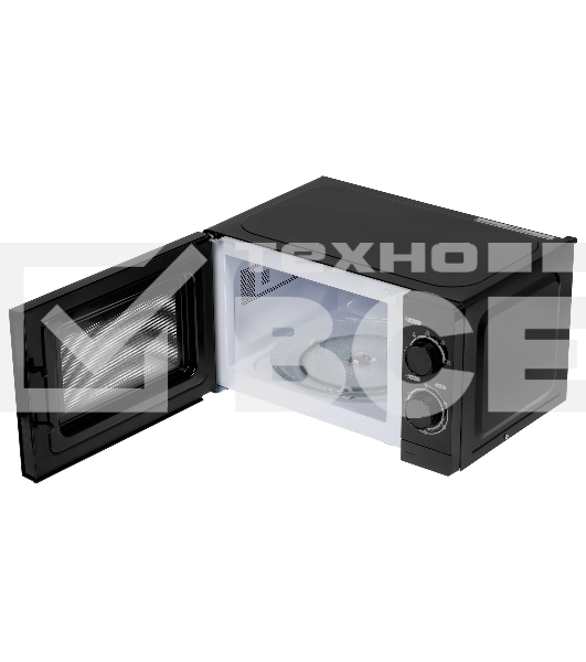 Микроволновая печь Hyundai HYM-M2065 черный 20 л, 700 Вт, поворотный механизм