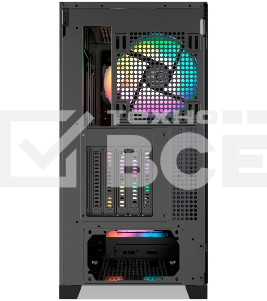 Компьютерный корпус без блока питания Case Raijintek AGOS MAX-MS4, Midi-Tower, TG, 4x140мм ARGB, 2xUSB 3.0 + 1xUSB Type-C, E-ATX, ATX, mATX, mITX черный