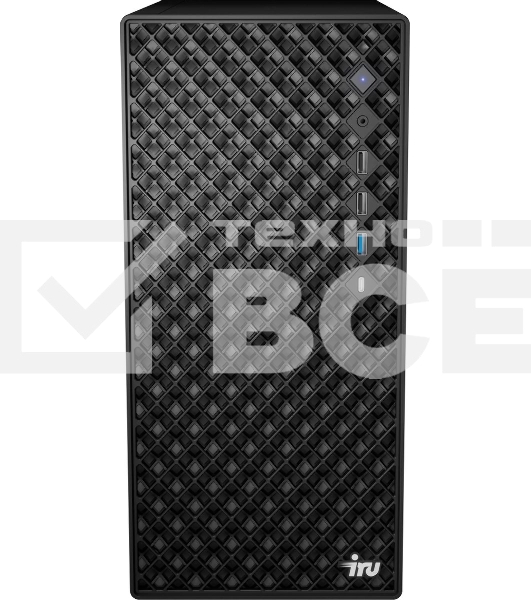 Компьютер IRU Tactio 520B6SB MT Ryzen 5 7600 (3.7) 16Gb SSD 512Gb RGr FreeDOS 2.5xGbitEth 450W черный (RUS) (2131205)