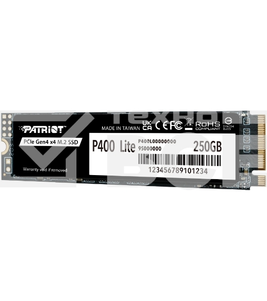 Накопитель SSD M.2 2280 PCIE 250Gb P400 Lite PATRIOT P400LP250GM28H