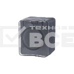 Розетка 1-м ОП AtlasDesign Profi54 16А IP54 250В с заземл. защ. шторки антрацит SchE ATN544045, фото2