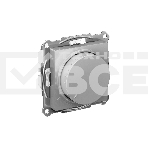 Светорегулятор (диммер) SE AtlasDesign алюминий, повор-нажим, LED, RC, 400 Вт, мех., фото 1