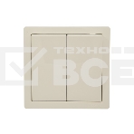 Выключатель 2-кл. ОП LETO крем LEZARD 752-0300-101, фото 1