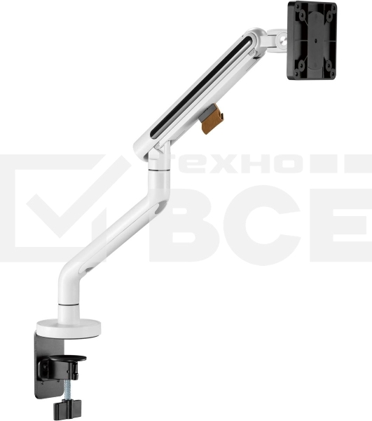 Кронштейн для мониторов Ultramounts UM725W белый 17'-32' макс.9кг крепление к столешнице поворот и наклон