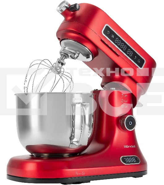 Кухонная машина Rondell RDE-KM900 планетар.вращ. 1900Вт красное вино
