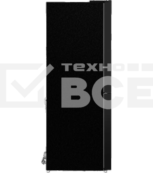 Холодильник Maunfeld MFF181NFB черный глянцевый, трехкамерный, 333/164л, морозилка сбоку, No Frost, Side by Side