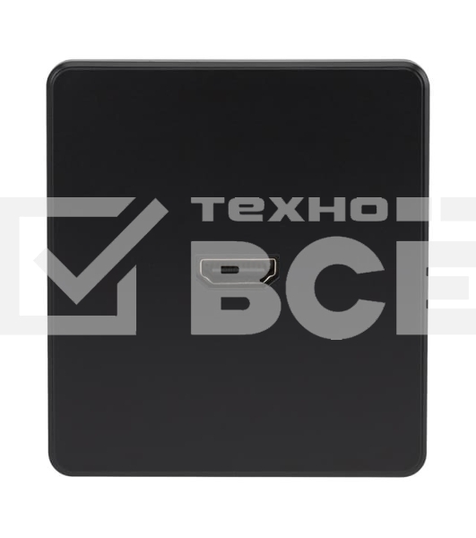 Розетка Kranz ROUND HDMI с/у оникс