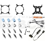 Комплект жидкостного охлаждения ID-COOLING ZOOMFLOW 360 XT SNOW LGA20XX/LGA115X/AM4/AM3/+/AM2/+/FM2/+/FM1(4шт/кор,TDP 350W, cнежно-белый, ARGB FAN and PUMP, PWM, TRIPLE FAN 120mm) RET, фото2