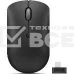Мышь беспроводная Lenovo 400 черный, 2400 dpi, радиоканал, USB-C, кнопки - 4, фото 1