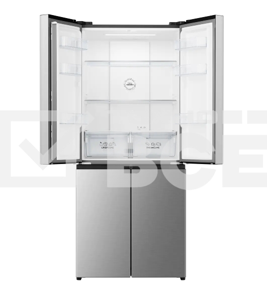 Холодильник Gorenje NRM819E61X серый трехкамерный 311/149л морозилка сбоку, No Frost, Side by Side