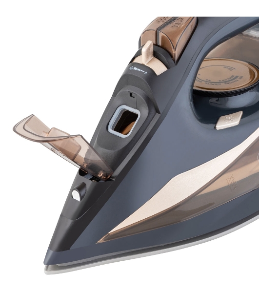 Утюг Endever DELTA-233 черный/золотой, 2400 Вт, 35 г/мин, 145 г/мин, 350 мл