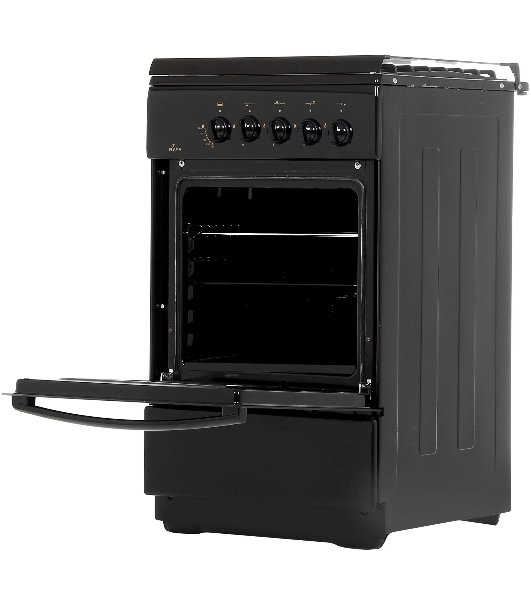 Плита Газовая Flama FG 24022 B коричневый (стеклянная крышка) реш.чугун