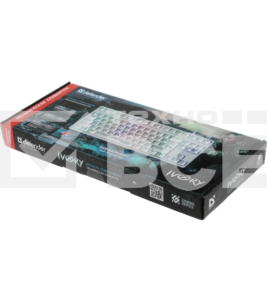 Клавиатура Defender IVORY GK-579 проводная USB белая