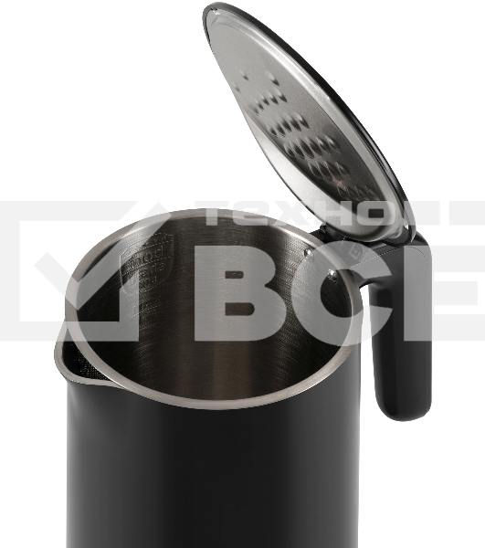 Чайник электрический Hyundai HYK-S4017 1.7л. 2200Вт черный корпус: металл