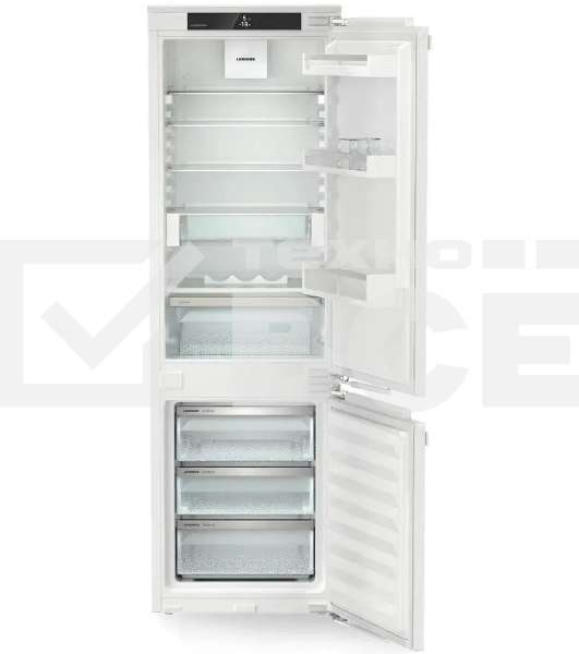 Встраиваемый холодильник Liebherr ICc 5123 белый двухкамерный 182/80л морозилка снизу, капельная система