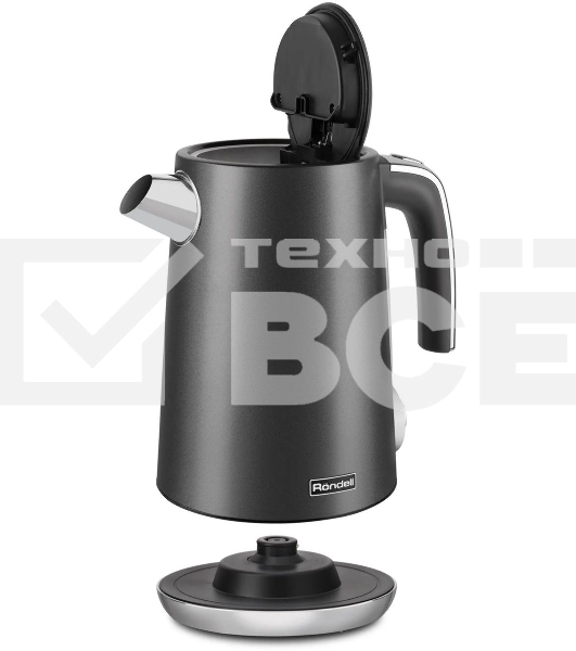 Чайник электрический Rondell 1002-RE-01, 1.7л, 2200Вт, черный