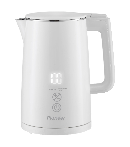 Чайник электрический Pioneer KE577M 1.5 л, 2200 Вт, белый