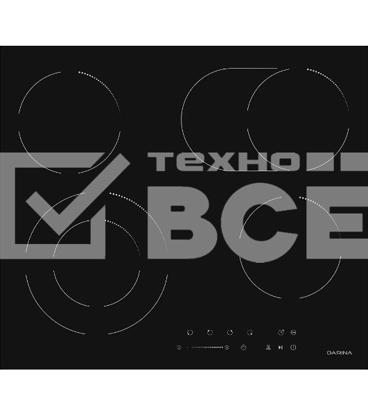 Электрическая варочная поверхность Darina 6Р Е328 B черный