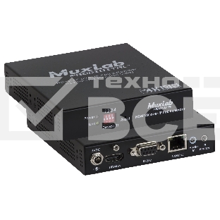 Передатчик-энкодер MuxLab 500759-TX 4K Over IP, сжатие JPEG2000, с PoE, с функцией видеостены