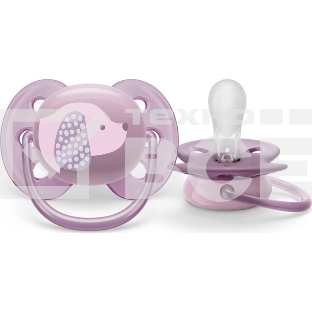 Пустышка Philips Avent ultra soft, собачка, 6-18 мес., 1 шт.