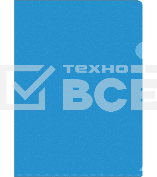 Папка-уголок Silwerhof Eco тисненый A4 пластик 0.12мм синий