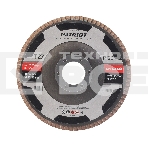 Круг лепестковый торцевой Patriot EXPERT 115мм*22,23мм*P120 цирконий, фото 1