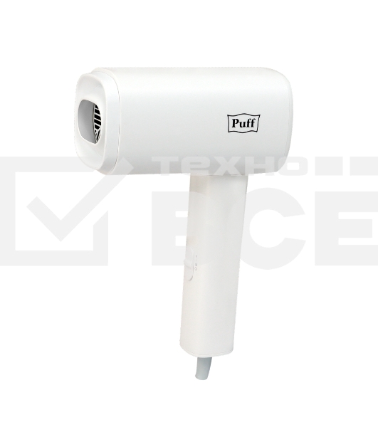 Фен для волос Puff 1602, белый, 1,6 кВт
