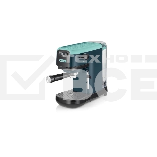 Кофеварка рожковая Ariete 00M139917AR0 маренго/голубой, молотый/капсулы, 1,1 л, 1300 Вт, 15 бар