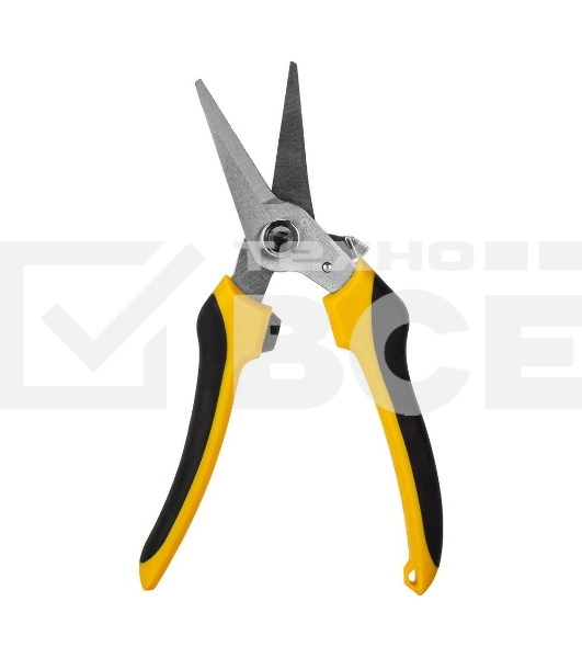 Ножницы универсальные строительные Deli DL2908 205мм, 48-52HRC, прорезиненная рукоятка