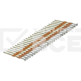 Гвозди Denzel для пнев. нейлера (оцинк.), длина - 65 мм, диам. - 2,9 мм, 2000 шт.