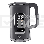 Чайник электрический Korting Чайник электрический Korting, объем 1.7 л, электронное управление, цифровой дисплей, 5 температурных режимов, автоотключение, серый, фото 1