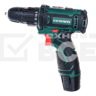 Дрель-шуруповёрт FAVOURITE DC 1202 PROMO, 12 В, 2 Ач, 25 Нм, щеточный