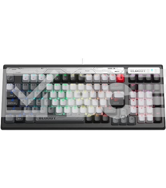 Клавиатура A4Tech Bloody B950 механическая серый/черный USB for gamer LED (B950)