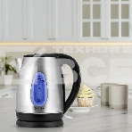 Чайник электрический Vitek VT-7039, 2200Вт, серебристый и черный, фото2