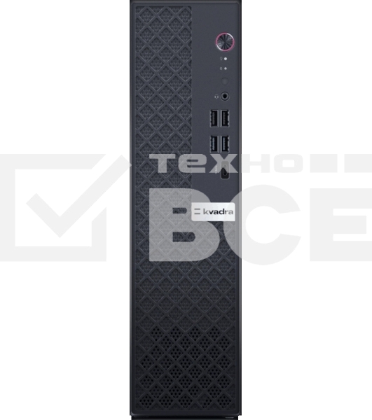 Компьютер KVADRA TAU SFF, Core i5-13400, 8GB DDR4 3200 (1x8GB), SSD 512Gb, Intel Internal Graphics,WiFi/BT, noDVD, no keyboard & no mouse, Black, noOS, 1Y Wty, МПТ
