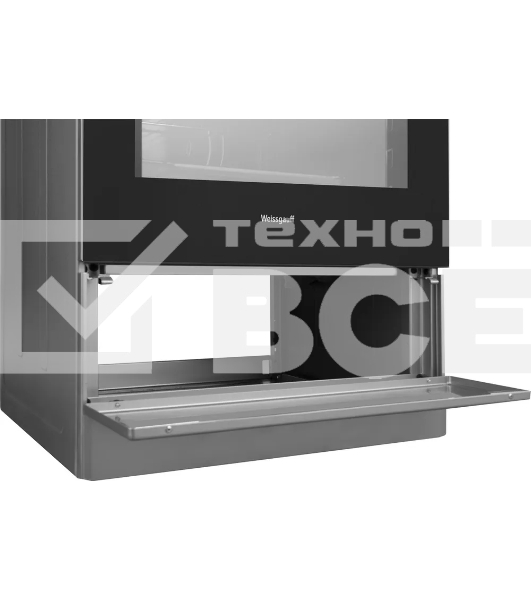 Плита электрическая Weissgauff WES E2V05 S серый, конфорок 3 электрических, духовка 50 л, 50 см x 85 см x 56 см