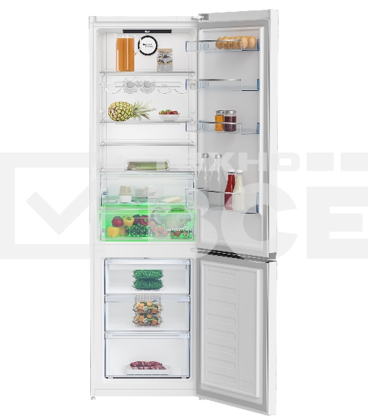 Холодильник Beko B3R0CNK402HW белый двухкамерный 257/100л морозилка снизу, No Frost