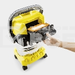 Строительный пылесос Karcher WD 6 P S V-30/8/35/T (YSY) желтый, 300/1300 Вт, уборка сухая/сбор воды, пылесборник мешок/контейнер, 30 л, фото9