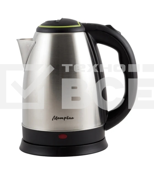 Чайник электрический Матрена MA-001 1,8 л,сталь,цвет крышки зеленый (005458)